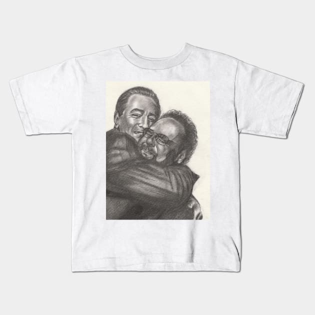 Robert De Niro, Billy Crystal Kids T-Shirt by Svetlana Pelin